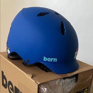 Bern Matte Blue Youth S/M Helmet